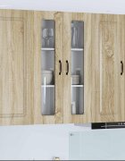 vidaXL Панел за миялна машина Kalmar Сонома дъб 60 x 31 x 100 см