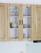 vidaXL Панел за миялна машина KALMAR Сонома дъб 80 x 31 x 100 см
