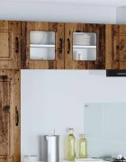 vidaXL Панел за миялна машина Kalmar Старо дърво 40 x 31 x 40 см