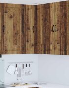 vidaXL Панел за миялна машина Kalmar Старо дърво 57 x 57 x 100 см