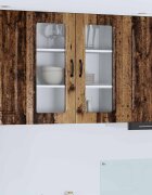 vidaXL Панел за миялна машина Kalmar Старо дърво 80 x 31 x 80 см