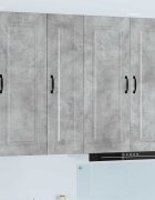 vidaXL Панел за миялна машина Kalmar Циментено сиво 30 x 31 x 100 см
