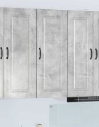 vidaXL Панел за миялна машина Kalmar Циментено сиво 40 x 31 x 100 см