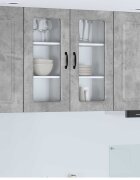 vidaXL Панел за миялна машина Kalmar Циментено сиво 40 x 31 x 80 см