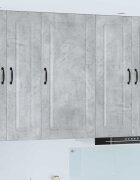 vidaXL Панел за миялна машина Kalmar Циментено сиво 50 x 31 x 100 см