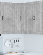 vidaXL Панел за миялна машина Kalmar Циментено сиво 57 x 57 x 100 см