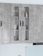 vidaXL Панел за миялна машина Kalmar Циментено сиво 60 x 31 x 100 см