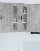 vidaXL Панел за миялна машина Kalmar Циментено сиво 60 x 31 x 80 см