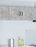 vidaXL Панел за миялна машина Kalmar Циментено сиво 80 x 31 x 40 см