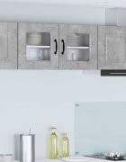 vidaXL Панел за миялна машина Kalmar Циментено сиво 80 x 31 x 40 см