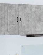 vidaXL Панел за миялна машина Kalmar Циментено сиво 80 x 31 x 80 см