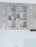 vidaXL Панел за миялна машина Kalmar Циментено сиво 80 x 31 x 80 см