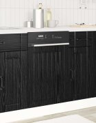 vidaXL Панел за миялна машина LUCCA Черен дъб 45 x 15 x 57 см