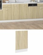 vidaXL Панел за съдомиялна машина дъб сонома 45x3x67 см инженерно дърво