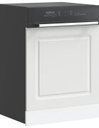 vidaXL Панел за съдомиялна машина Kalmar бял 60x15x57см инженерно дърво