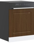 vidaXL Панел за съдомиялна машина Kalmar кафяв дъб 60x15x57см инженерно дърво