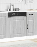vidaXL Панел за съдомиялна машина Kalmar сив сонома 60x15x57см инженерно дърво