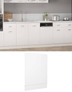vidaXL Панел за съдомиялна машина "Lyon" бял 45x3x67 см инженерно дърво