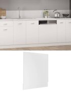 vidaXL Панел за съдомиялна машина "Lyon" бял 595x3x67 см инженерно дърво