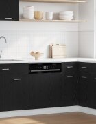 vidaXL Панел за съдомиялна машина Lyon черен дъб 60x15x67 см инженерно дърво