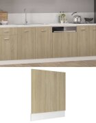 vidaXL Панел за съдомиялна машина "Lyon" дъб Сонома 595x3x67 см инженерно дърво