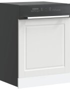 vidaXL Панел за съдомиялна машина Porto бял 60x15x57см инженерно дърво