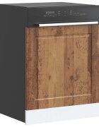 vidaXL Панел за съдомиялна машина Porto старо дърво 60x15x57см инженерно дърво