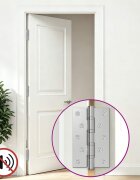 vidaXL Панта 8 бр. 125 x 75 x 13 мм Сребристо Стомана