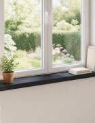 vidaXL Парапети за прозорци 2 бр. Черно 100 x 20 x 2 cm Солидно бук
