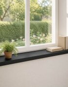 vidaXL Парапети за прозорци 2 бр. Черно 100 x 30 x 2 cm Солидно бук