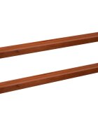 vidaXL Парапети за прозорци 2 бр. Кафяво 110 x 20 x 2 cm Солидно бук