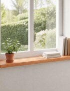 vidaXL Парапети за прозорци 2 бр. Лак 100 x 25 x 2 cm Солидно бук