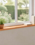 vidaXL Парапети за прозорци 2 бр. Лак 110 x 20 x 2 cm Солидно бук