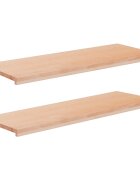 vidaXL Парапети за прозорци 2 бр. Натурално 110 x 40 x 2 cm