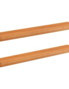 vidaXL Парапети за прозорци 2 бр. Светло кафяво 100 x 20 x 2 cm