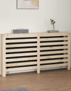 vidaXL Параван за радиатор 153x19x84 см борово дърво масив