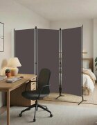 vidaXL Параван за стая 3 панела антрацит 260x180 см