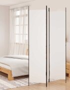 vidaXL Параван за стая 3 панела бял 150x220 см плат