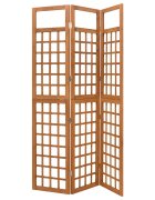 vidaXL Параван за стая 3 панела масивна ела 121x1805 см