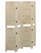 vidaXL Параван за стая 4 панела 140x165 cм пауловния масив