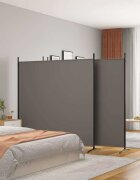 vidaXL Параван за стая 4 панела антрацит 698x180 cм текстил
