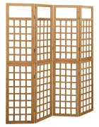 vidaXL Параван за стая 4 панела масивна ела 161x180 см