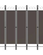 vidaXL Параван за стая 5 панела антрацит 200x180 см