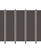vidaXL Параван за стая 5 панела антрацит 250x180 см