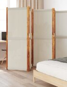 vidaXL Параван за стая 5 панела светлосив 350x180 cм