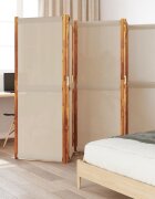 vidaXL Параван за стая 5 панела таупе 350x180 см