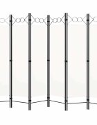 vidaXL Параван за стая 6 панела бял 240x180 cм