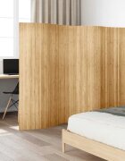 vidaXL Параван за стая бамбук ширина 250 см височина 165 см натурален цвят