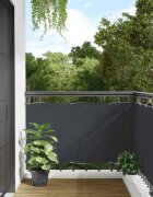 vidaXL Параван за тераса антрацит 300x75 см PVC