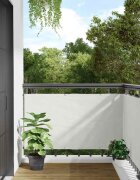 vidaXL Параван за тераса бял 400x120 см PVC
